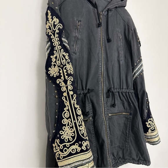 Free People Golden Quills Military Parka in Gray - Picture 7 of 15
